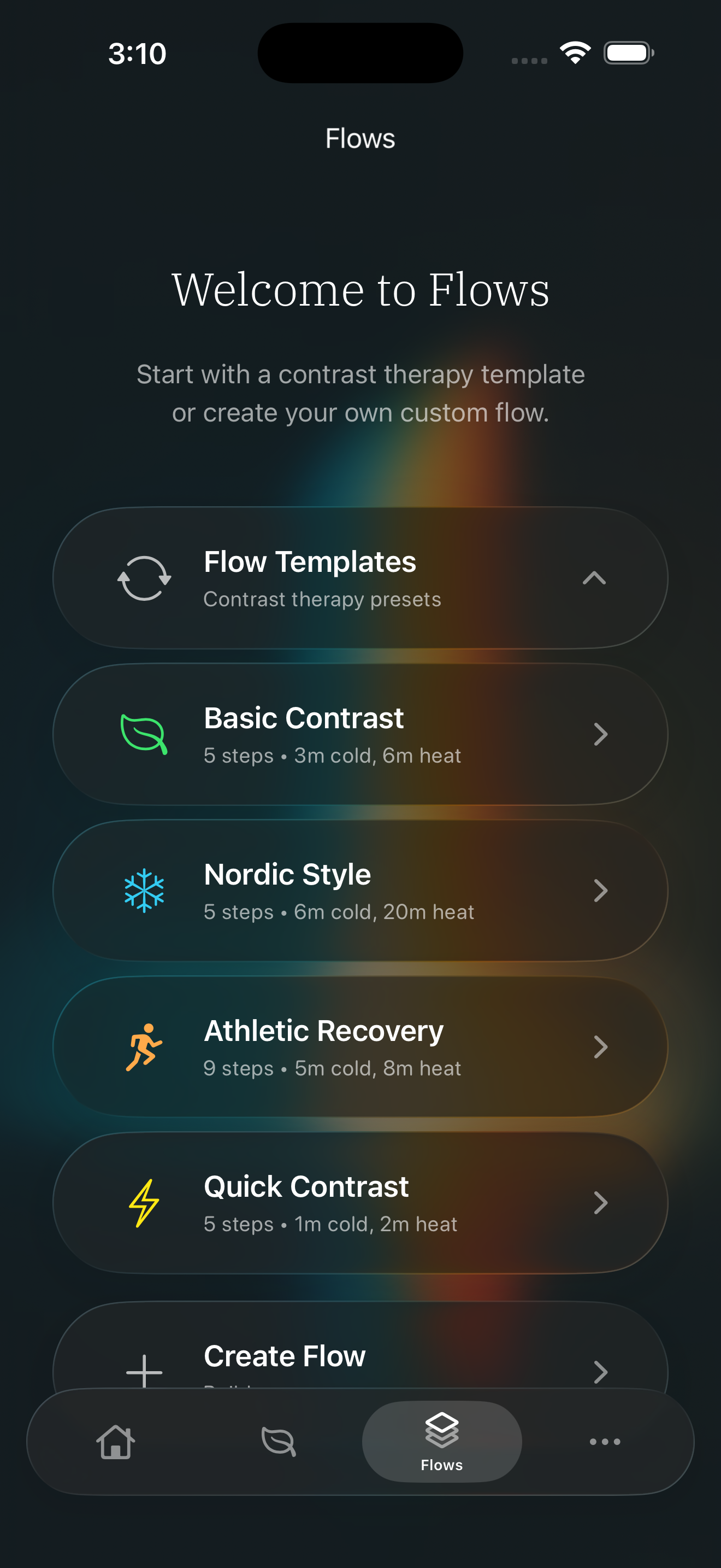 Contrast therapy templates